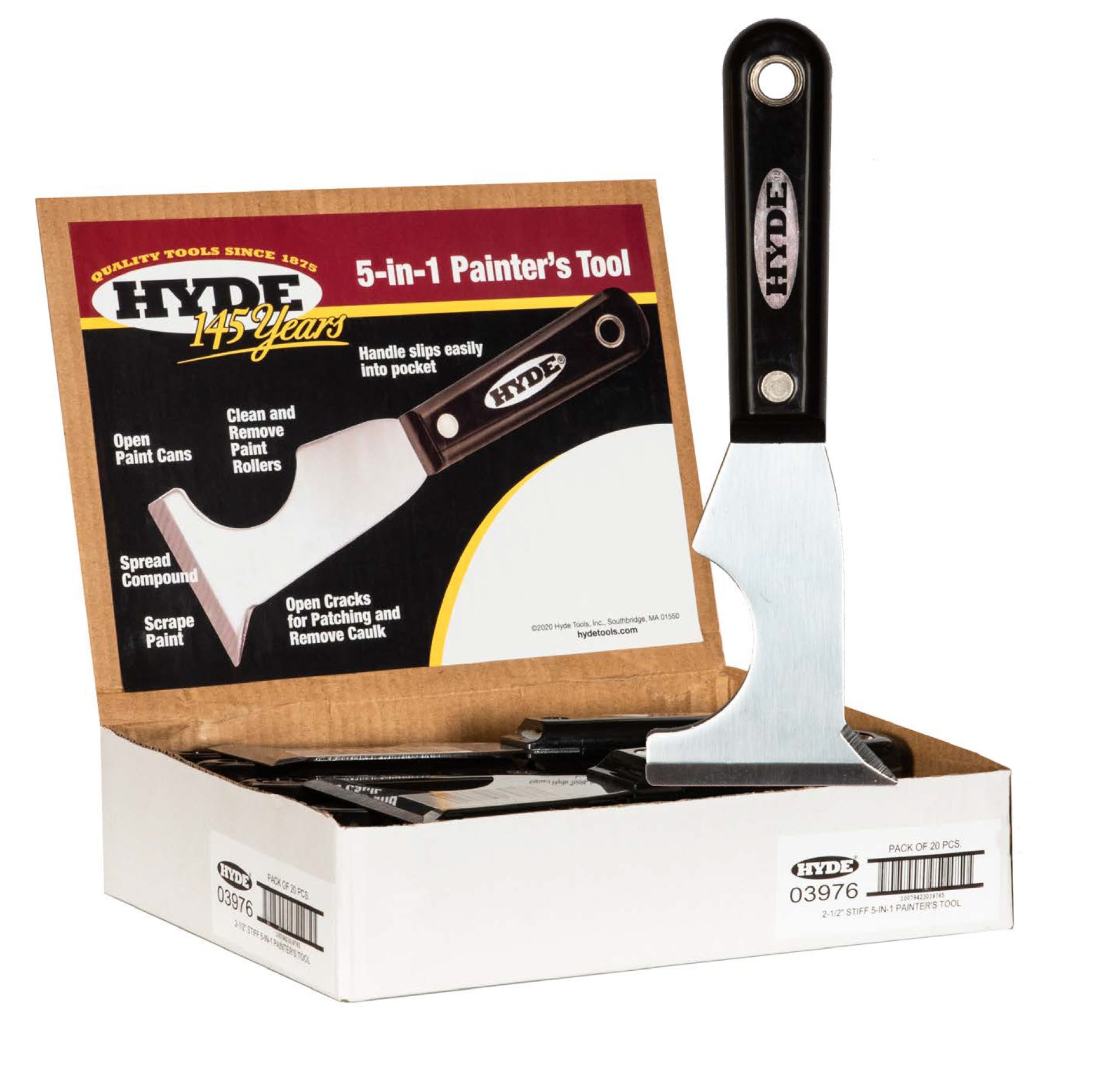 Hyde 2-1/2 5-In-1 Black & Silver Painter’s Tool Hyde 2-1/2 5-In-1 Black & Silver Painter’s Tool