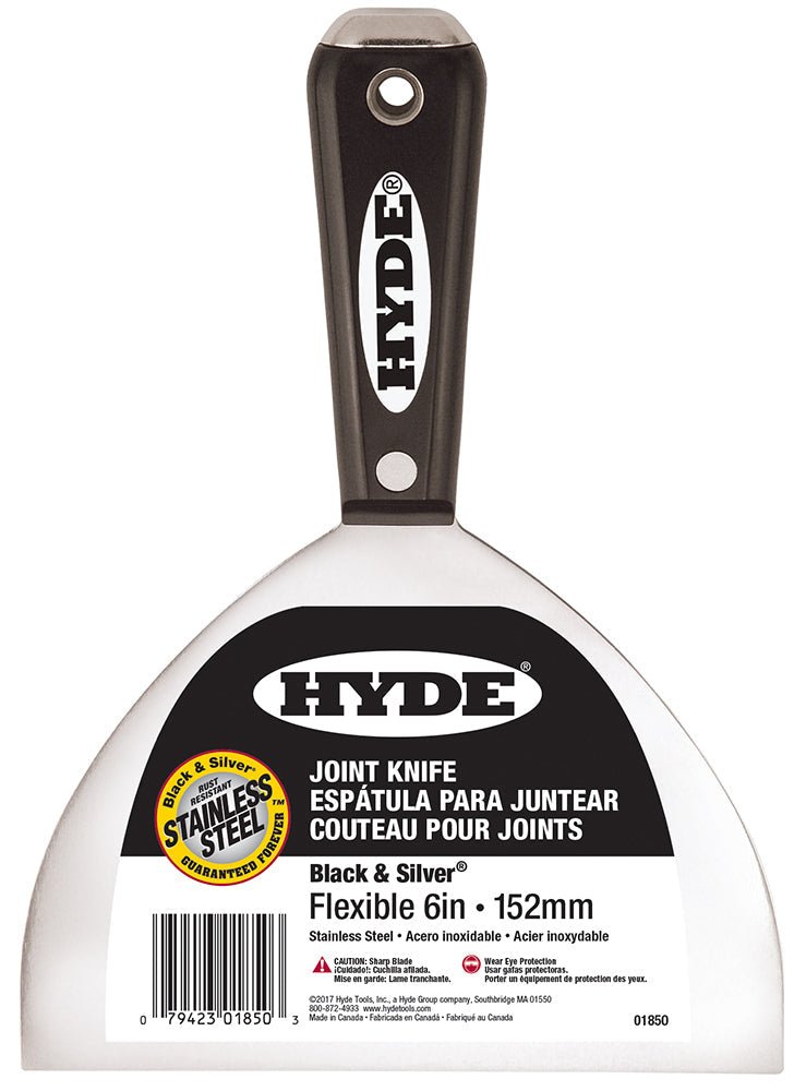 5" Flexible Black & Silver® Stainless Steel Joint Knife with Hammer Head® | the Hyde Store