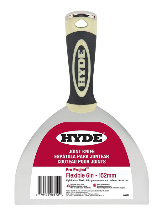 Hyde Tools 06872 6-inch flexible Pro Project joint knife