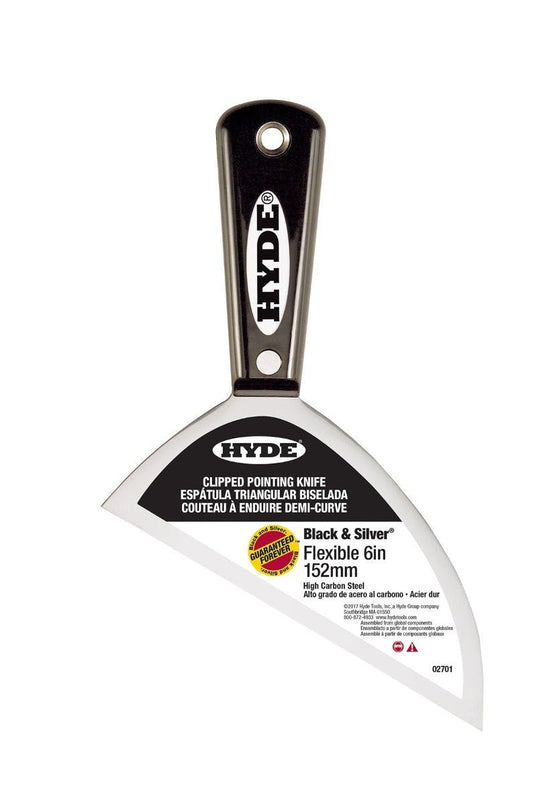 Black & Silver® Drywall Clipped Pointing Knife | the Hyde Store