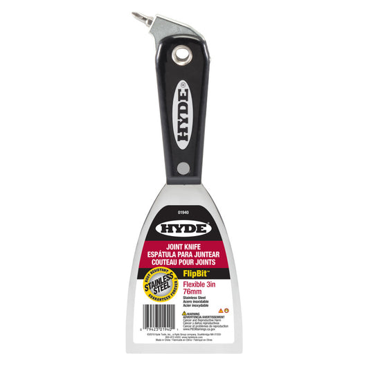 Hyde 01940 FlipBit 3-inch stainless steel joint knife