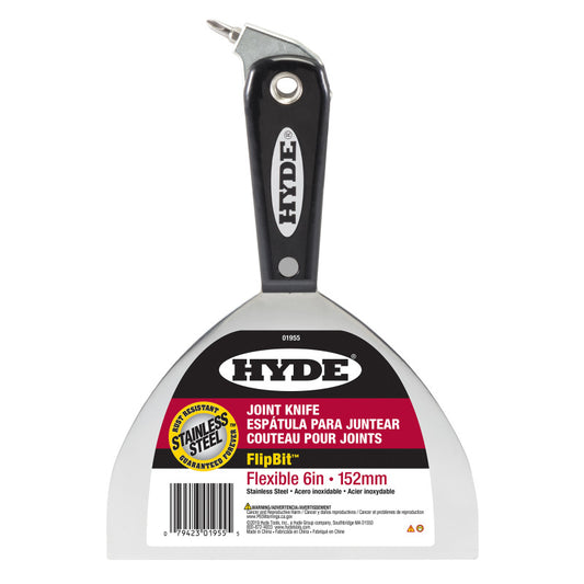 Hyde 01955 FlipBit 6-inch stainless steel joint knife