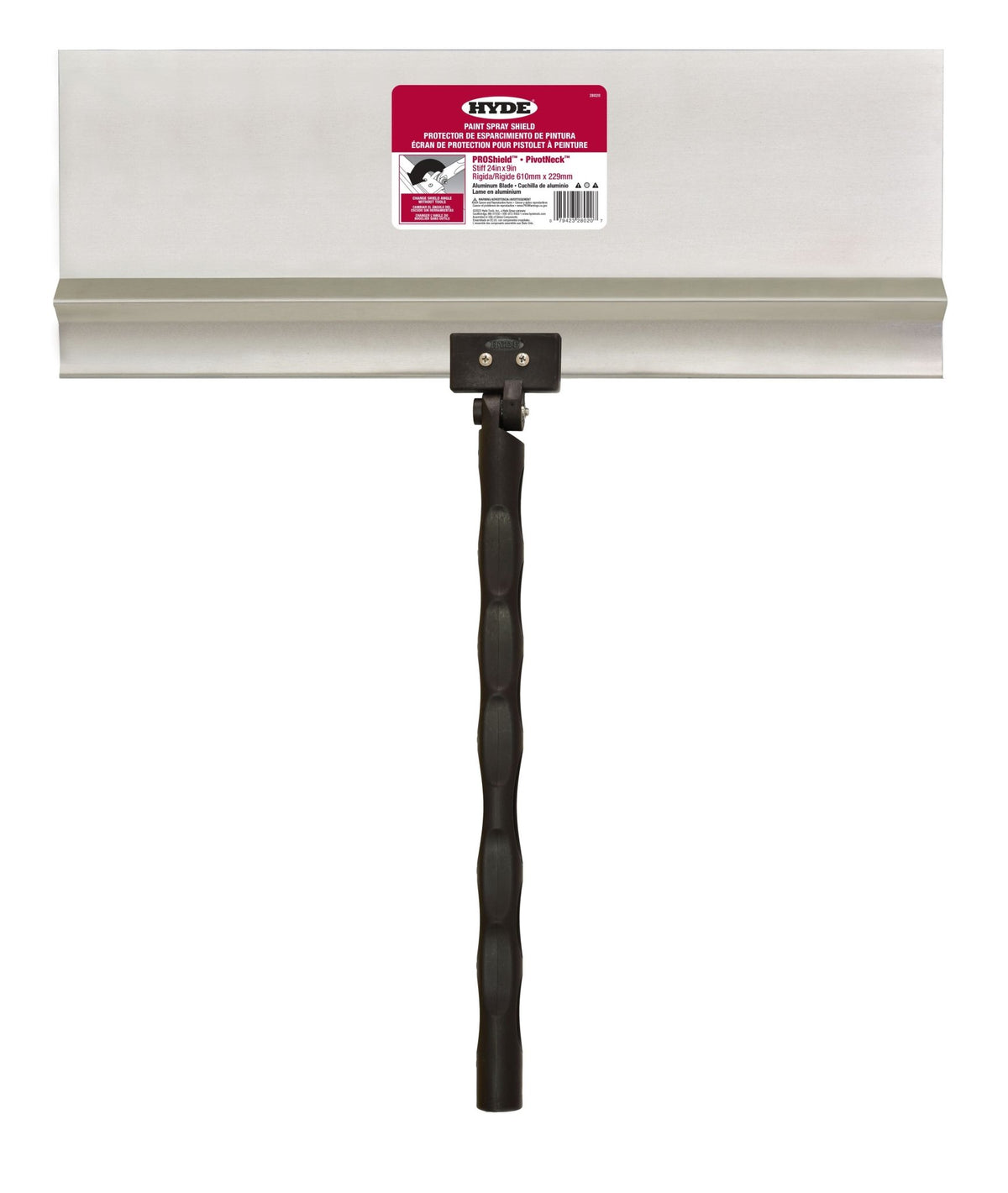 Hyde Tools 28020 PROShield® Spray Shield, 24” x 9” Stiff Aluminum | the Hyde Store