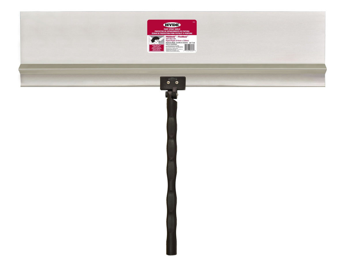 Hyde Tools 28030 PROShield® Stiff Aluminum Spray Shield, 36” x 9” | the Hyde Store