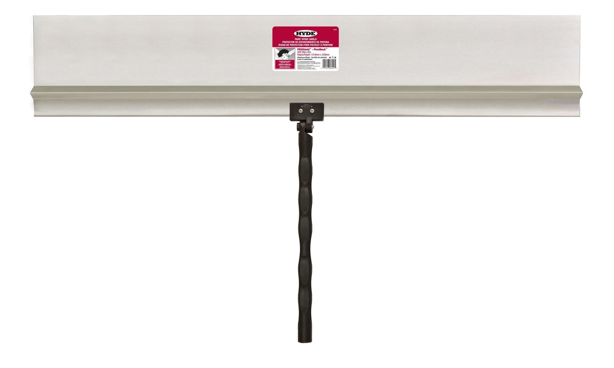 Hyde Tools 28040 PROShield® Spray Shield, 48” x 9” Stiff Aluminum | the Hyde Store