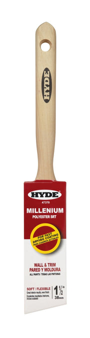 1 - 1/2'' Millenium Angled Sash Brush, Polyester SRT | the Hyde Store