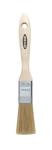 1" Straight Brush, White bristle, Beavertail | the Hyde Store