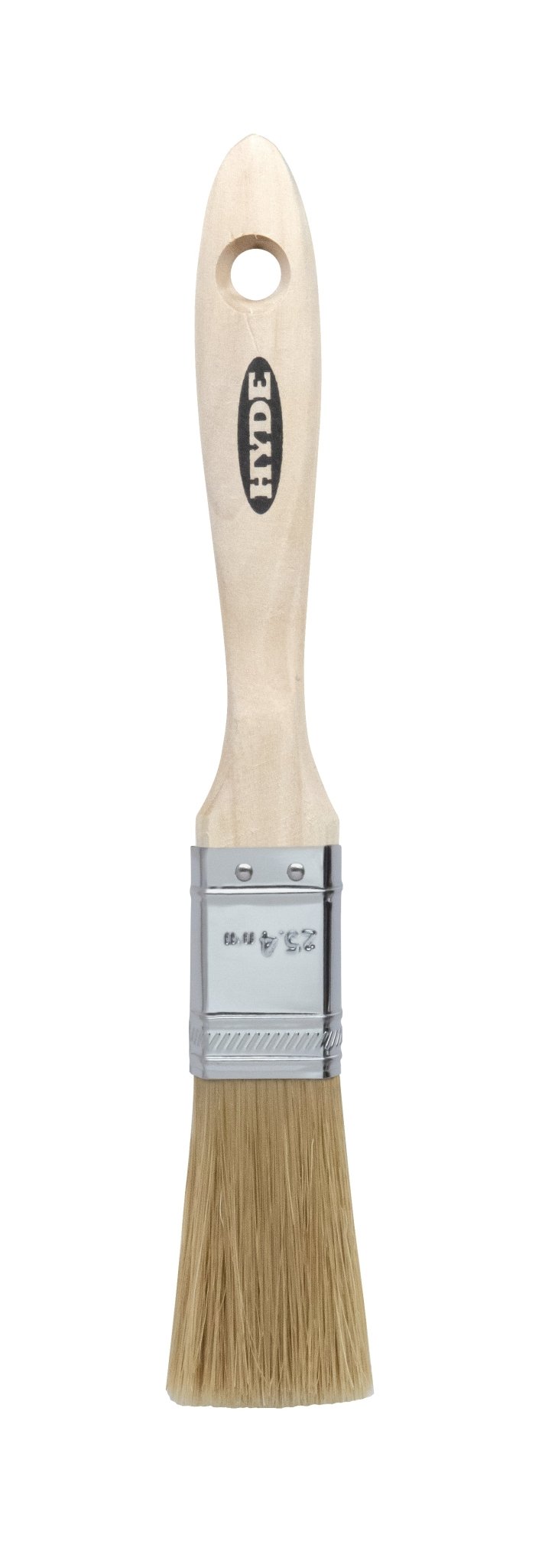 1" Straight Brush, White bristle, Beavertail | the Hyde Store