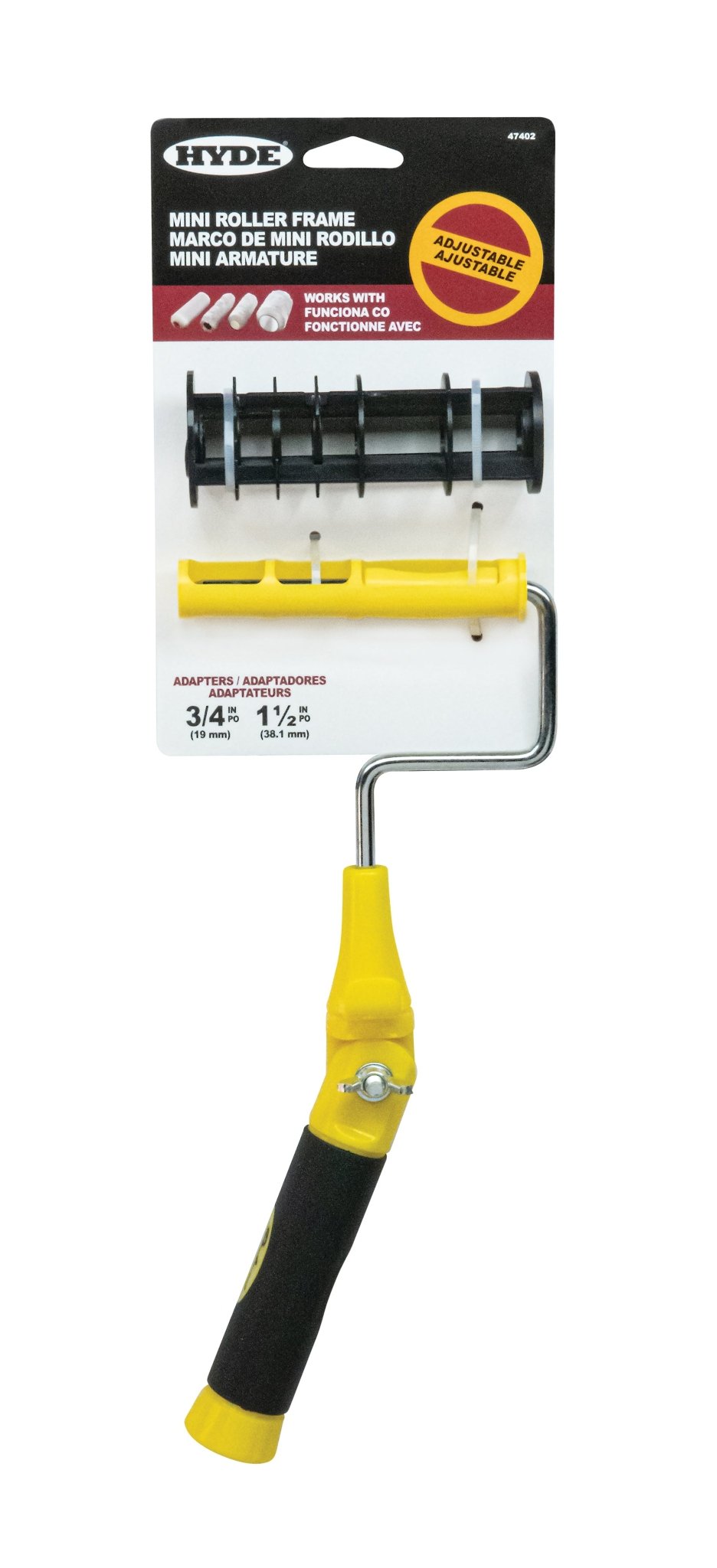 4" Adjustable Mini Frame With 3/4" Diameter Adaptor + 1 1/2" Diameter Adaptor | the Hyde Store
