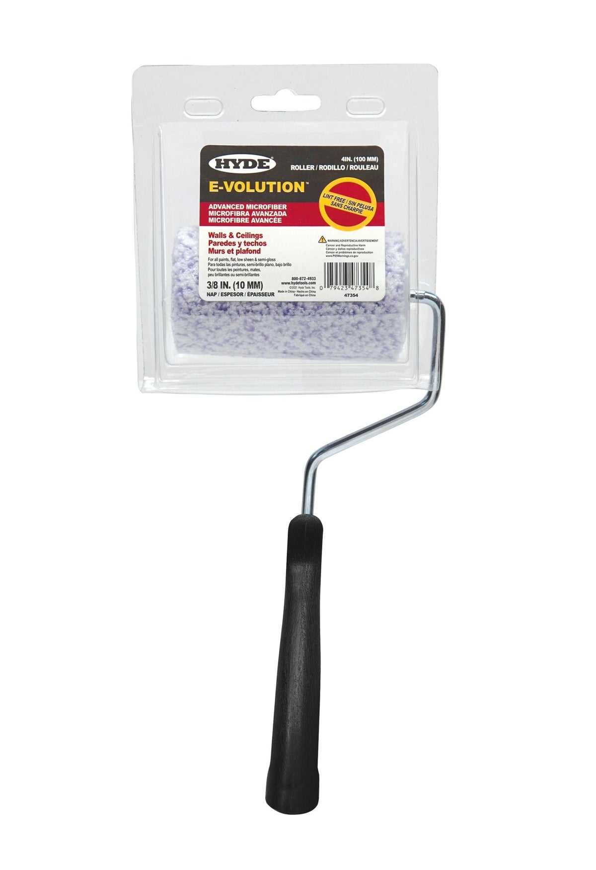 4" E - Volution Roller Cover 3/8" Nap + 4" Frame | the Hyde Store