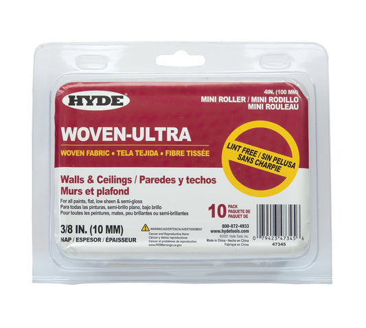 4" Woven - Ultra, 3/8" Nap, Pack 10 | the Hyde Store