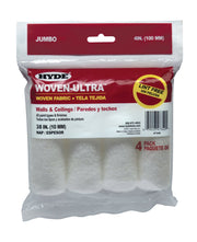 4" Woven - Ultra Mini Jumbo Roller Cover, 3/8" Nap, 3/4" Core (Pack 4) | the Hyde Store