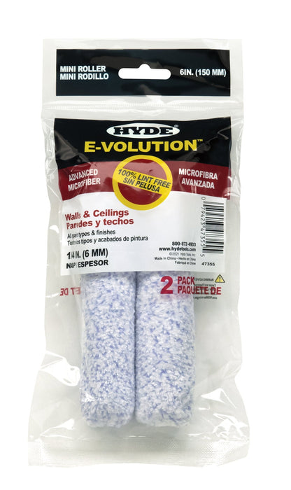 6" E-volution, 1/4" Nap, (pack 2) - the Hyde Store