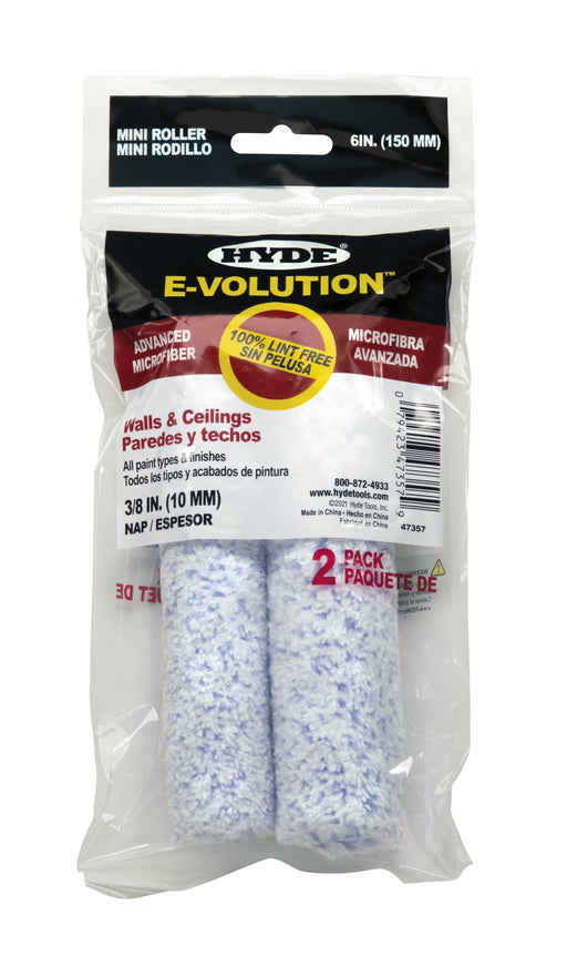 6" E-volution, 3/8" Nap, (pack 2) - the Hyde Store