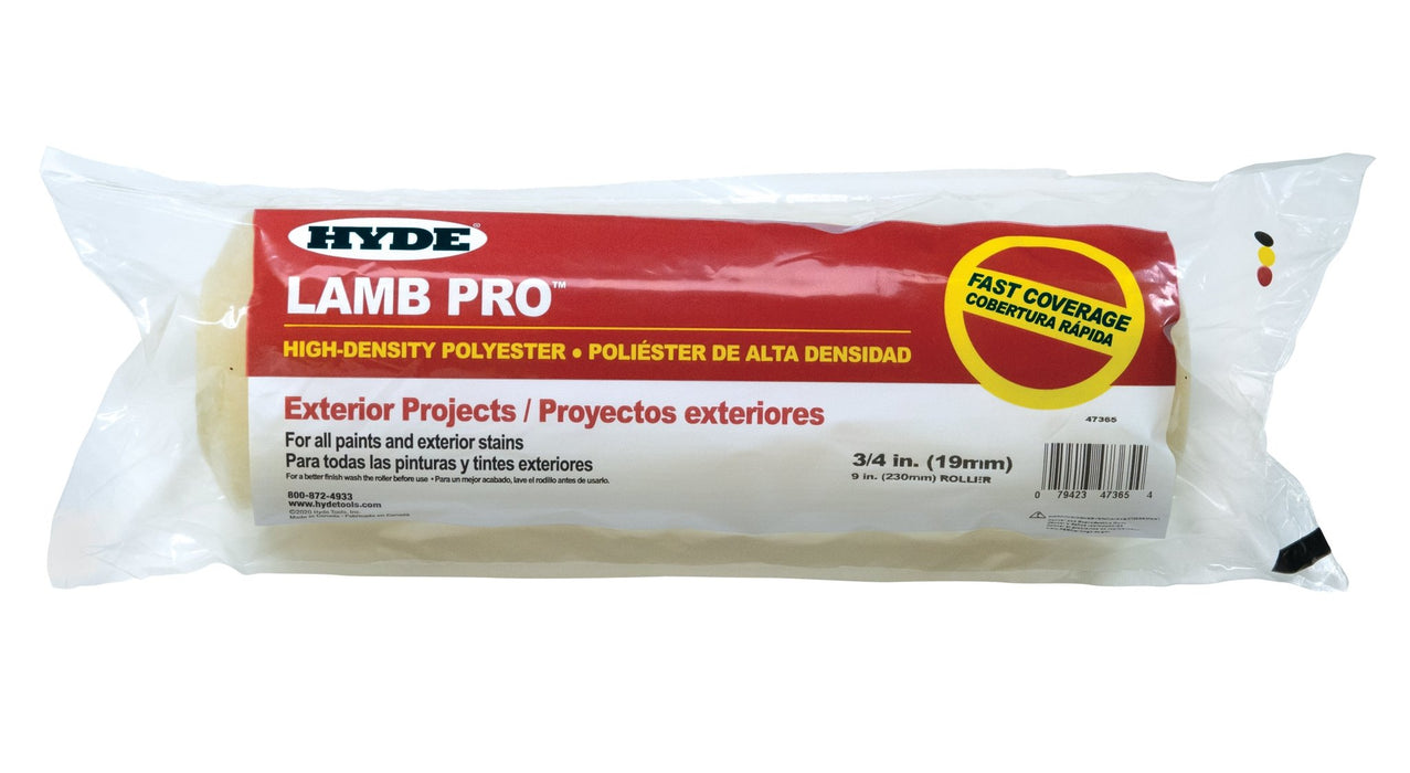9" Lamb Pro Roller Cover, 3/4" Nap - the Hyde Store