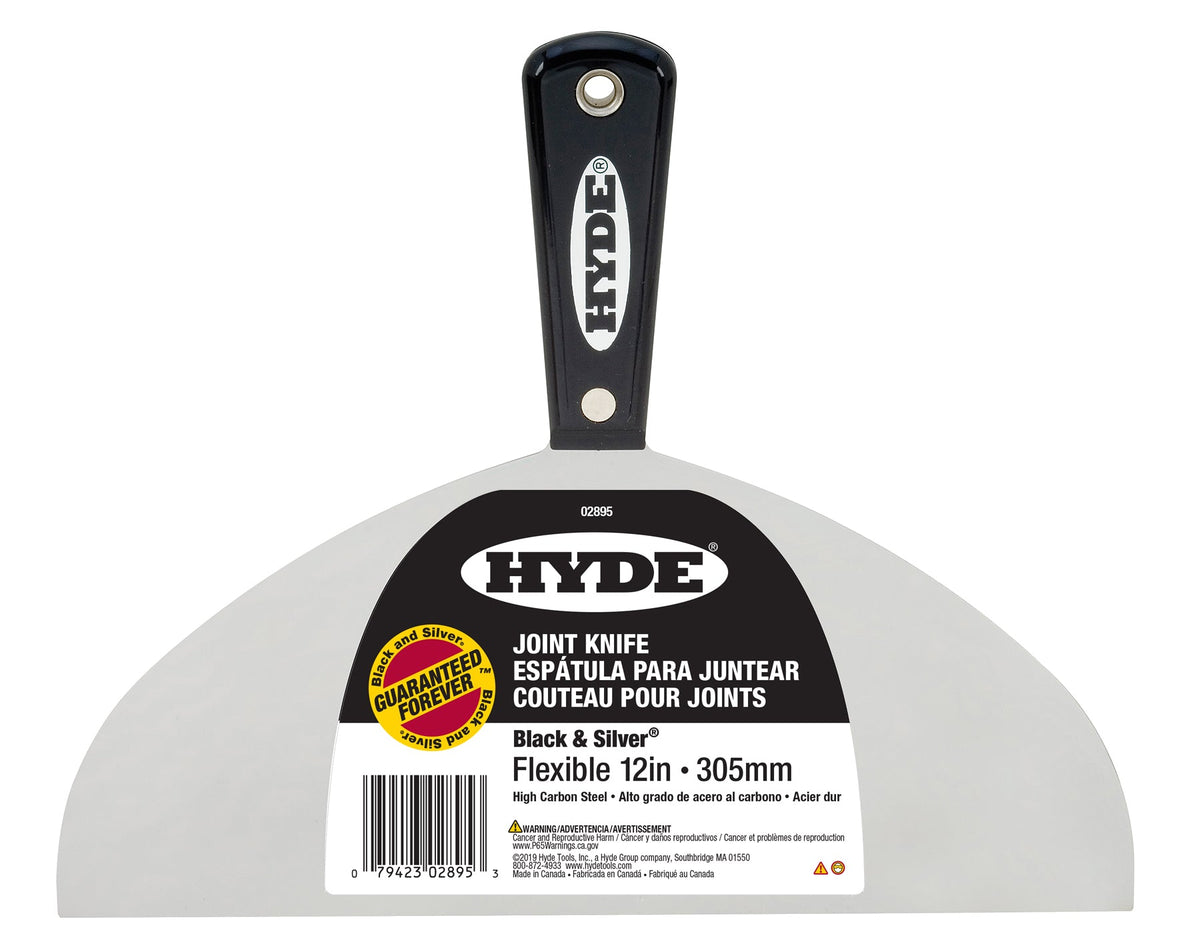 Hyde 02895 Black Silver Flex Joint Knife, 12" HH | the Hyde Store