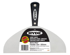 Hyde 02895 Black Silver Flex Joint Knife, 12" HH