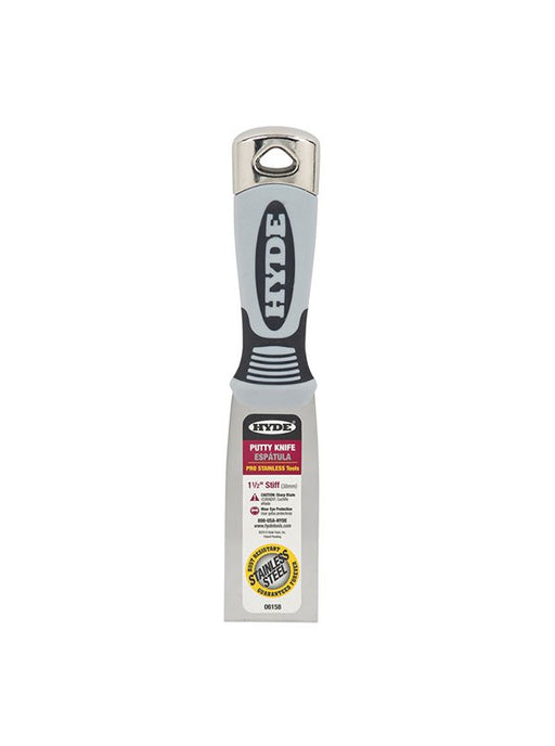 Hyde 06158 Pro Stainless 1-1/2" Stiff Putty HH - the Hyde Store