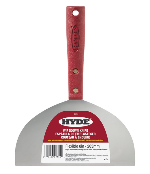 Hyde 09154 8" Flex Carbon Steel Wipe Down Knife