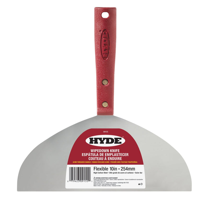 Hyde 09155 10" Carbon Steel Wipe Down Knife | the Hyde Store