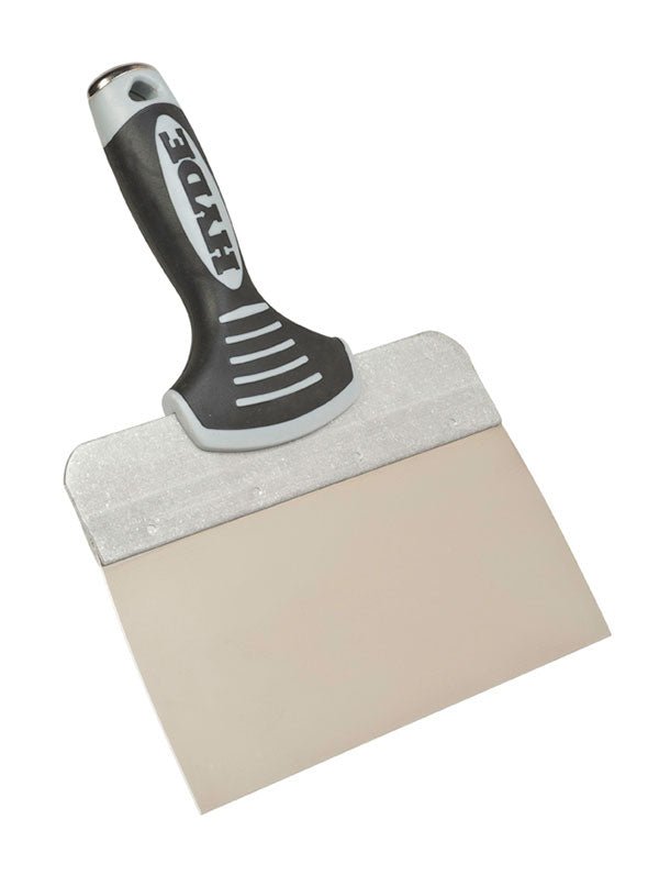 Hyde 09323 8" Stainless Stainless Steel Taping Knife, extruded backing | the Hyde Store