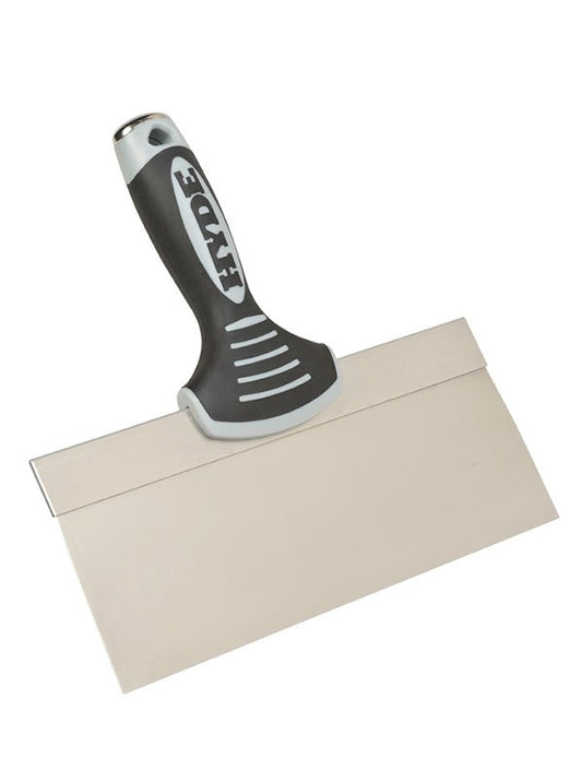 Hyde 09363 10" Pro Stainless Taping Knife, flat backing | the Hyde Store