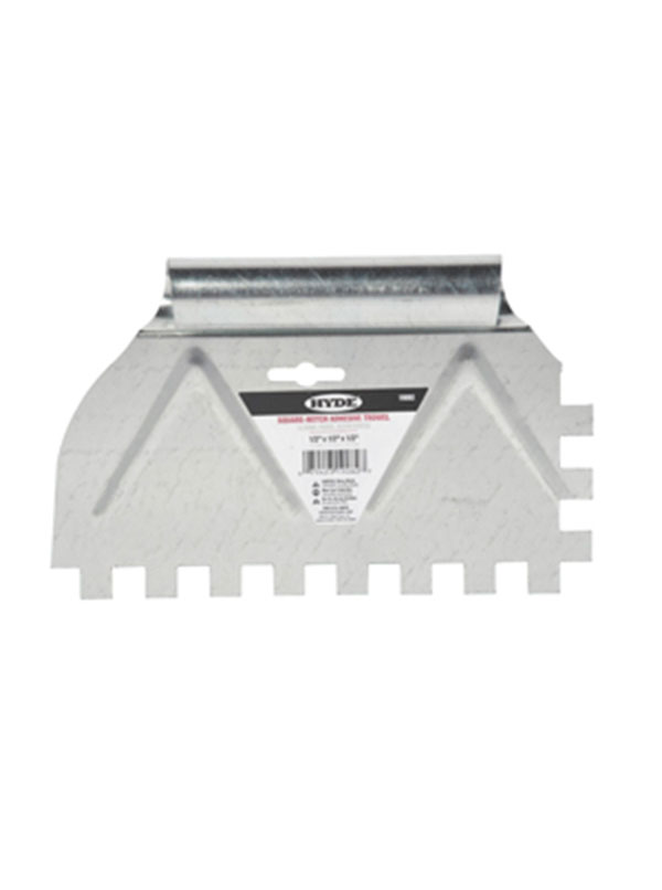Hyde 19082 2 - sided Value Series Adhesive Spreader 1/2"x1/2"x1/2" SQ - notch | the Hyde Store