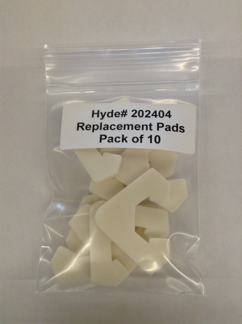 Hyde 202404 Replacement Pads for Caulk Aid 43660 - Pack of 10 | the Hyde Store