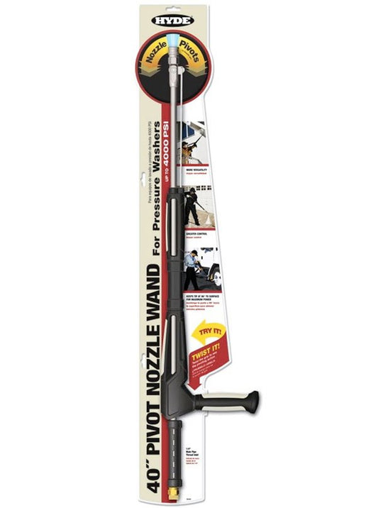 Hyde 28450 40" Pivot Nozzle Pressure Washer Wand, Stainless Steel | the Hyde Store