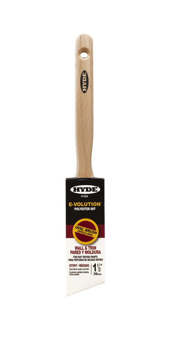 Hyde 47320 1-1/2" Oval Brush Polyester SRT Filament, Stiff - the Hyde Store
