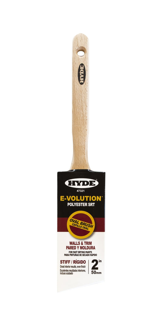 Hyde 47321 2" Oval Brush Polyester SRT Filament, Stiff | the Hyde Store