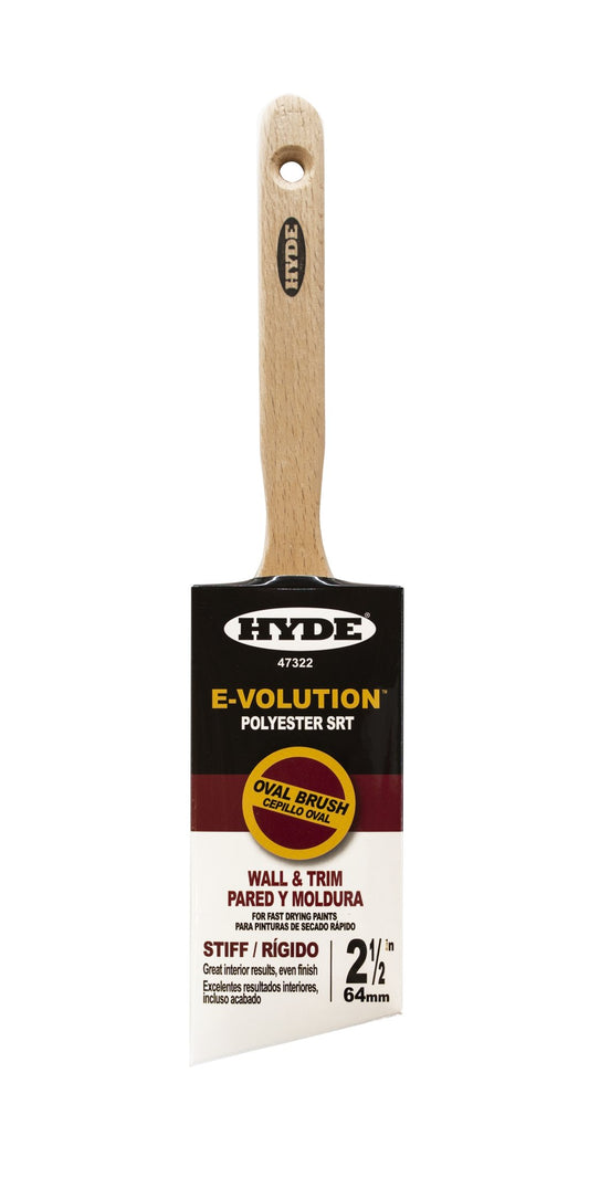 Hyde 47322 2 - 1/2" Oval Brush Polyester SRT Filament, Stiff | the Hyde Store