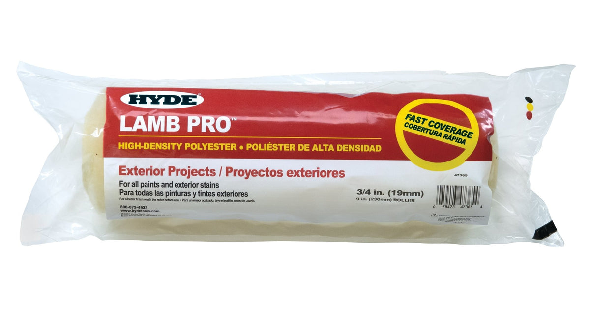 Hyde 47365 9" Lamb Pro Roller Cover - 3/4" Nap | the Hyde Store