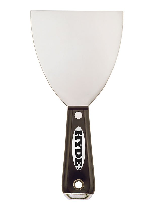 Hyde Tools 01550 Black & Silver® Flexible SS HH Joint Knife, 4” | the Hyde Store