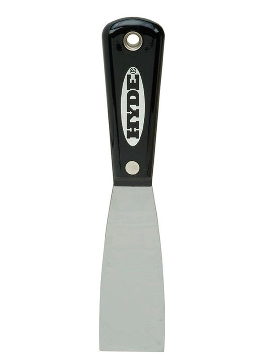 Hyde Tools 02100 Black & Silver® 1 - 1/2” Flexible Putty Knife/Scraper | the Hyde Store