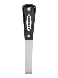 Hyde Tools 02205 Black & Silver® 3/4” Stiff Chisel Edge Putty Knife/Scraper