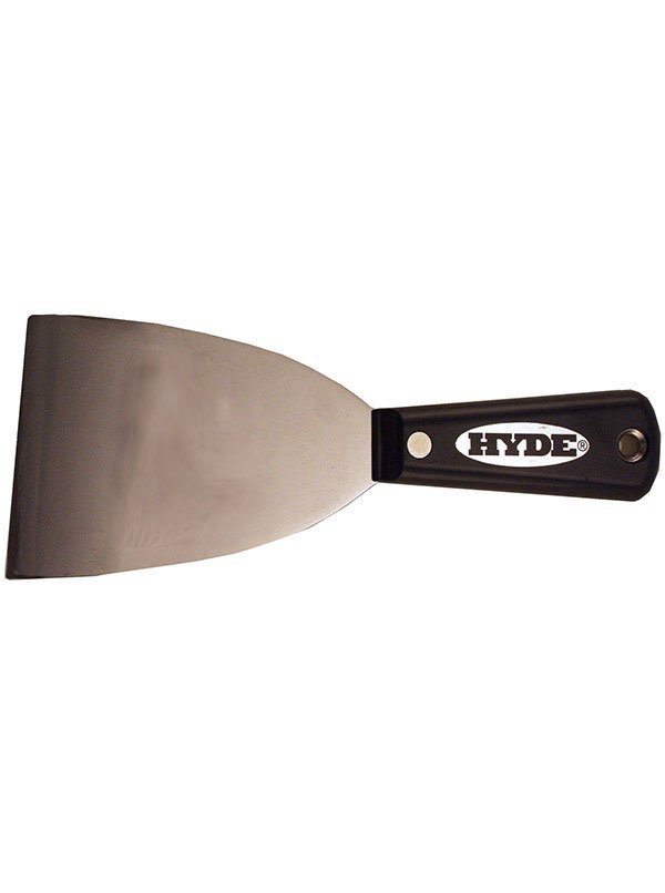 Hyde Tools 02400 Black & Silver® 3” Stiff Chisel Edge Putty Knife/Scraper | the Hyde Store