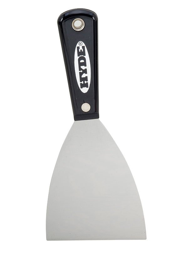 Hyde Tools 02500 Black & Silver® 3 - 1/2” Flexible Putty Knife/Scraper | the Hyde Store
