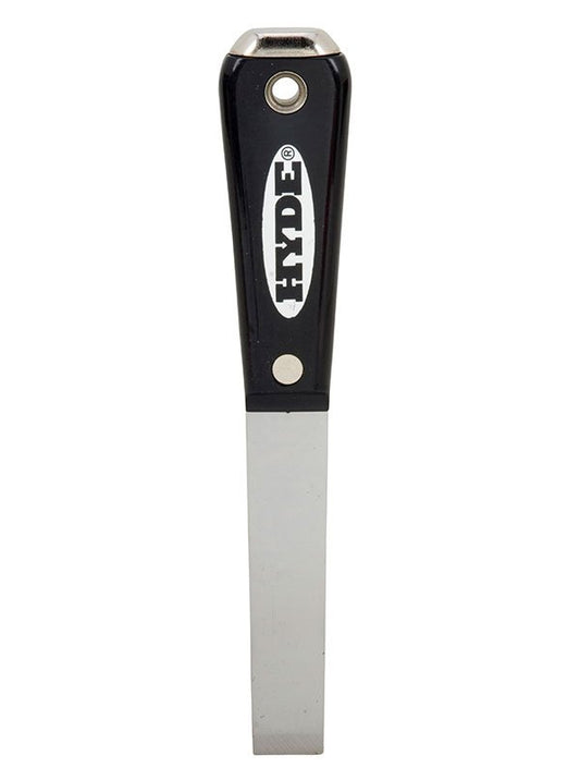 Hyde Tools 02565 Black & Silver® 3/4” Stiff Chisel HH Putty Knife/Scraper | the Hyde Store