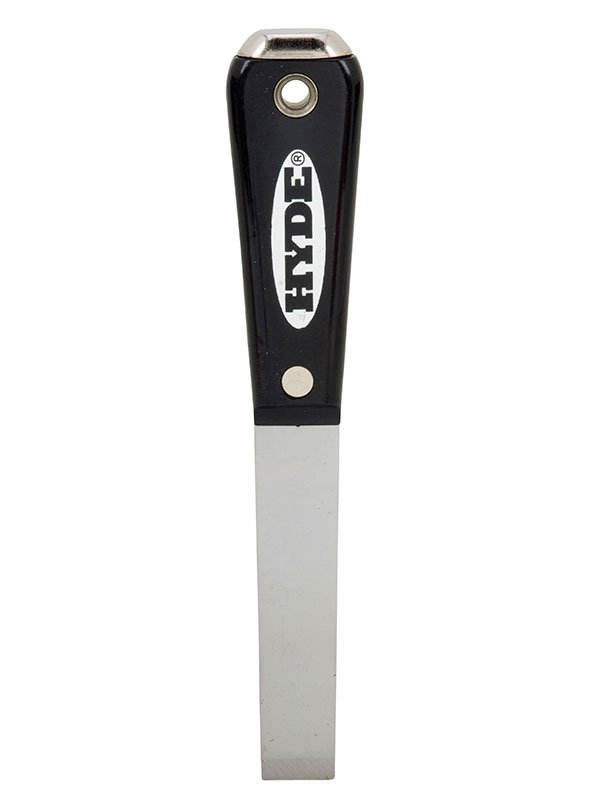 Hyde Tools 02565 Black & Silver® 3/4” Stiff Chisel HH Putty Knife/Scraper | the Hyde Store