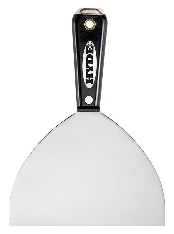 Hyde Tools 02870 Black & Silver® 6” Flexible HH Putty Knife/Scraper | the Hyde Store