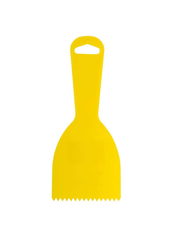 Hyde Tools 05532 Plastic V - Notch Adhesive Spreader, 3” | the Hyde Store