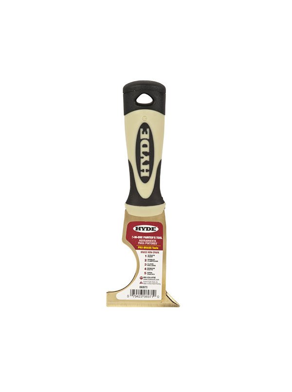 Hyde Tools 06971 Pro Project Brass 5 - in - 1 Multi - Tool | the Hyde Store