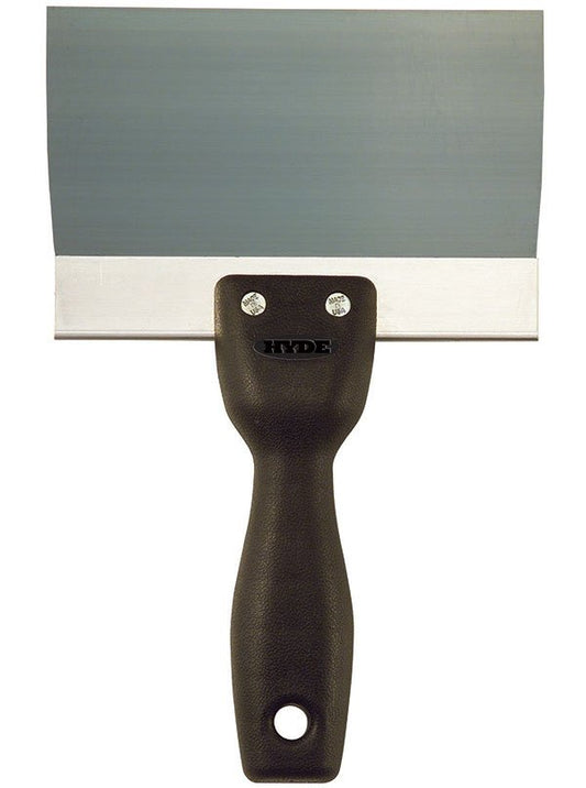Hyde Tools 09211 Lightweight Blue Steel Taping Knife, 6” | the Hyde Store