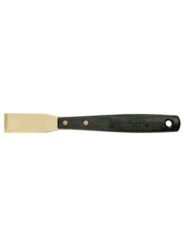 Hyde Tools 12040 Stiff Brass Chisel Scraper, 1 - 5/16” | the Hyde Store