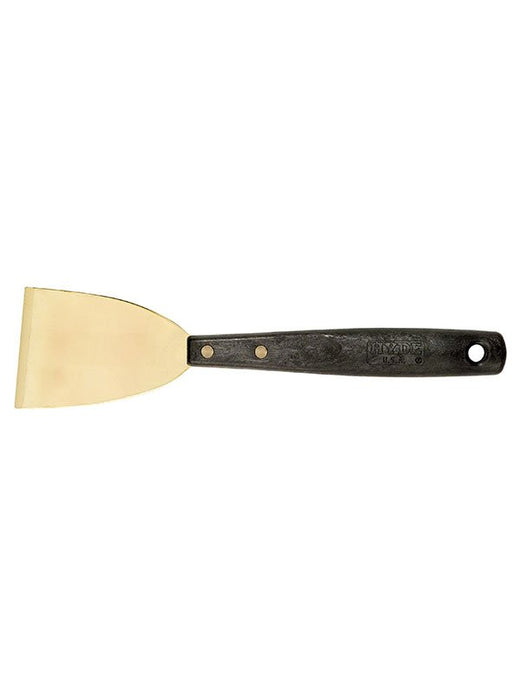 Hyde Tools 12055 Stiff Brass Chisel Scraper, 3”