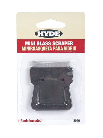 Hyde Tools 13020 Mini Glass Scraper (w/ Blade)