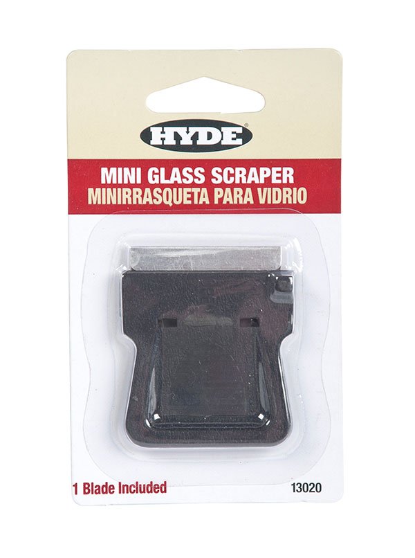 Hyde Tools 13020 Mini Glass Scraper (w/ Blade) | the Hyde Store