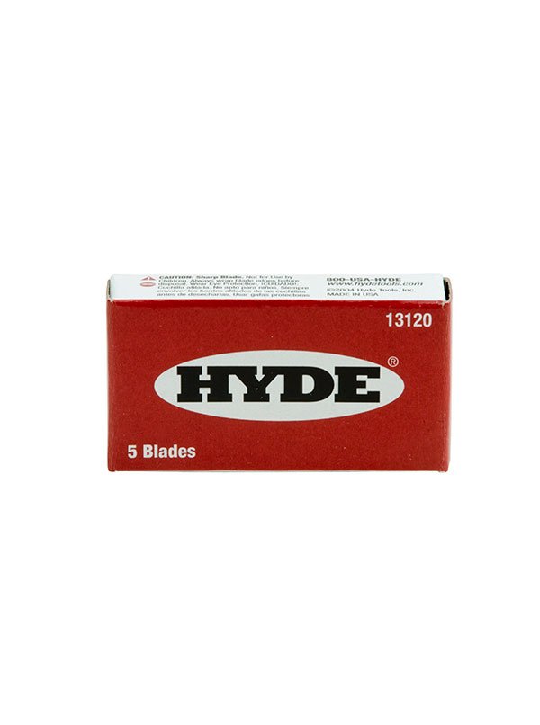 Hyde Tools 13120 Single Edge Blades, 5 Pack | the Hyde Store