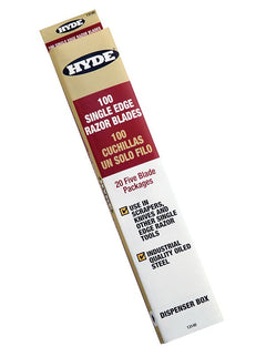Hyde Tools 13140 Single Edge Blades, 100-Blade Merchandiser